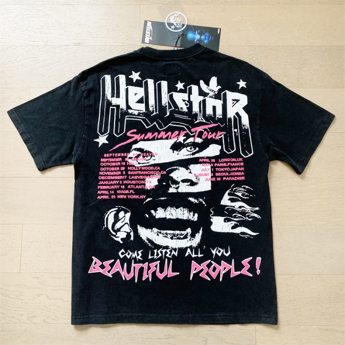 SMCL-210 High Quality Hellstar Retro 250g Cotton Shirt