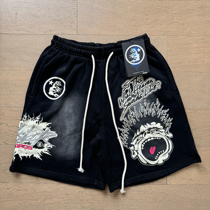 SMCL-111 High Quality Hellstar Retro 380g Cotton Shorts