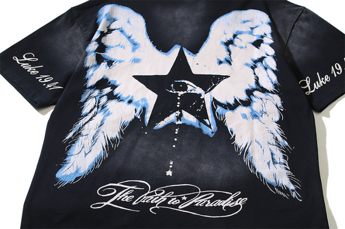 SMCL-098 High Quality Hellstar Retro 250g Cotton Shirt