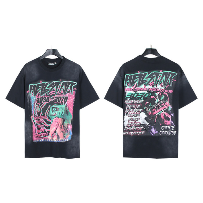 SMCL-090 High Quality Hellstar Retro 250g Cotton Shirt