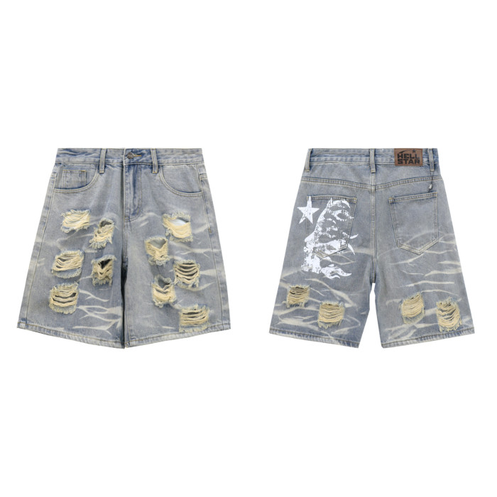 SMCL-393 High Quality Hellstar Nylon Jeans Shorts