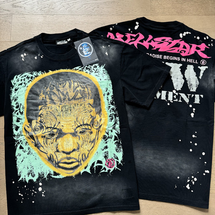 SMCL-100 High Quality Hellstar Retro 250g Cotton Shirt