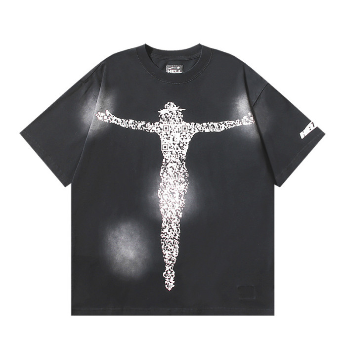 SMCL-202 High Quality Hellstar Retro 250g Cotton Shirt