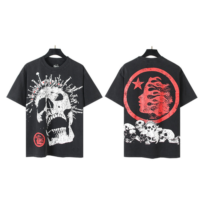 SMCL-200 High Quality Hellstar Retro 250g Cotton Shirt