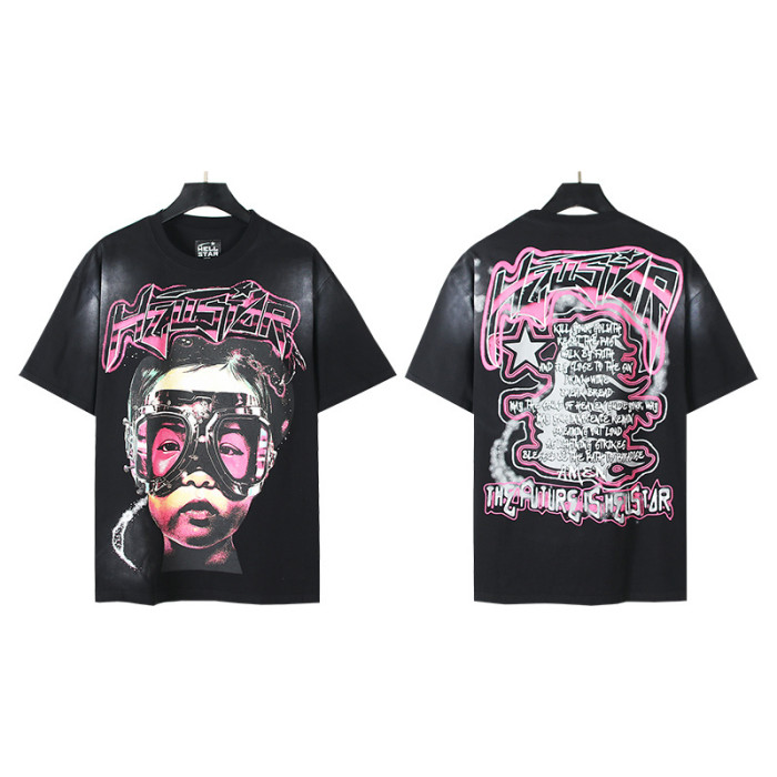 SMCL-208 High Quality Hellstar Retro 250g Cotton Shirt