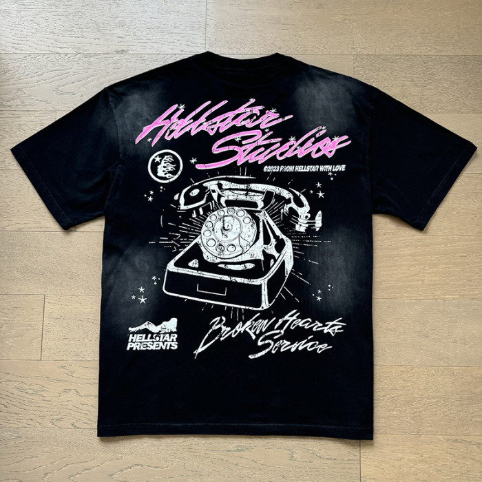 SMCL-127 High Quality Hellstar Retro 250g Cotton Shirt