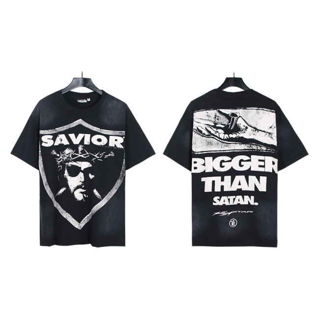 SMCL-107 High Quality Hellstar Retro 250g Cotton Shirt