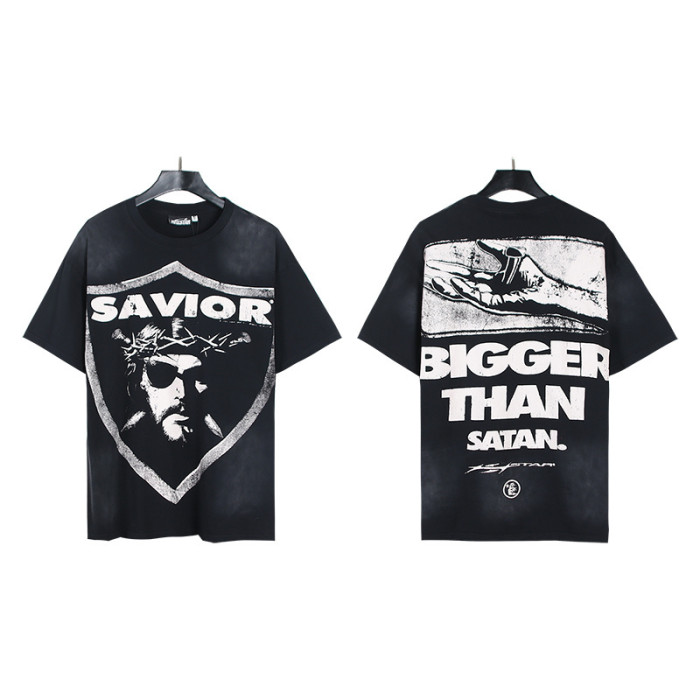 SMCL-107 High Quality Hellstar Retro 250g Cotton Shirt