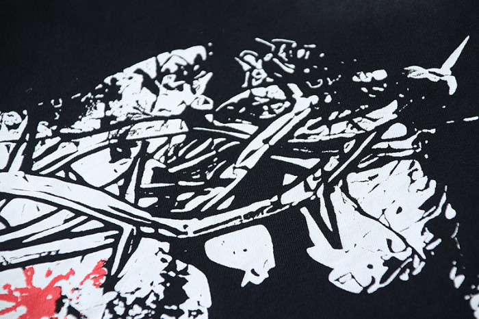 SMCL-106 High Quality Hellstar Retro 250g Cotton Shirt