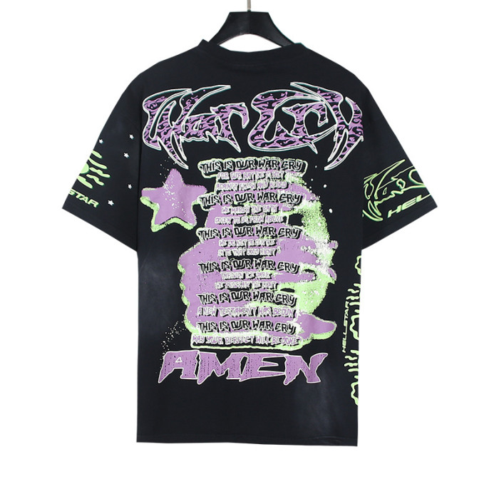 SMCL-096 High Quality Hellstar Retro 250g Cotton Shirt