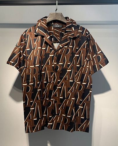 SMCL-640 High Quality Amiri Beach Sport Cotton Shirt + Shorts Set