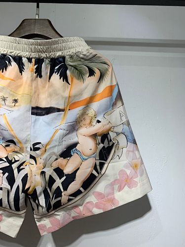 SMCL-639 High Quality Amiri Beach Sport Cotton Shirt + Shorts Set