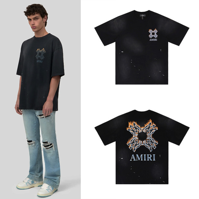 SMCL-677 High Quality Amiri Retro 270g Cotton Shirt