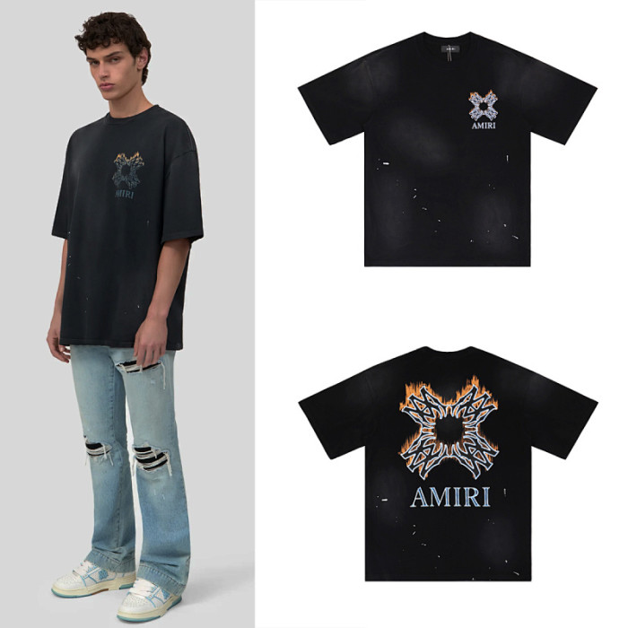 SMCL-677 High Quality Amiri Retro 270g Cotton Shirt