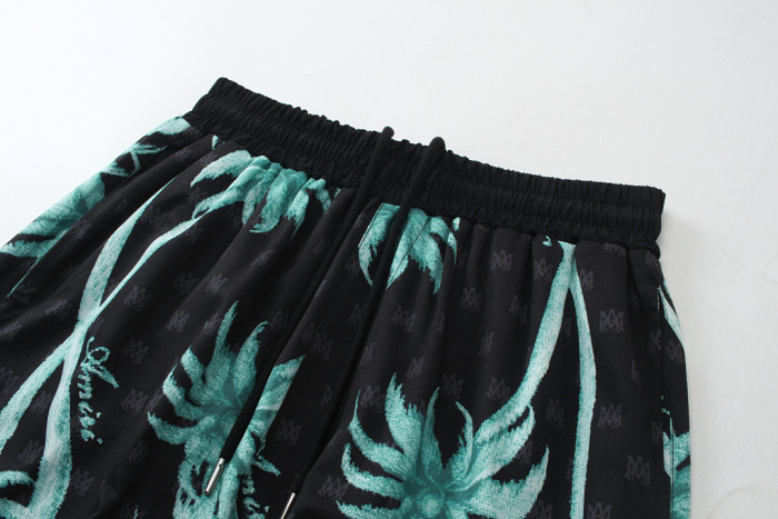 SMCL-638 High Quality Amiri Beach Sport Cotton Shirt + Shorts Set