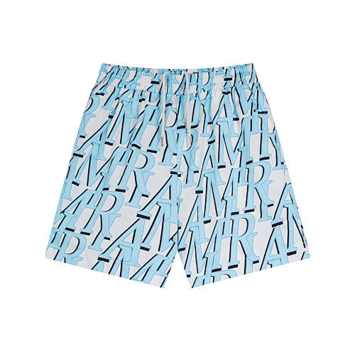 SMCL-640 High Quality Amiri Beach Sport Cotton Shirt + Shorts Set