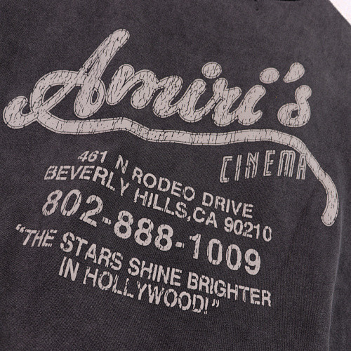 SMCL-718 High Quality Amiri Retro 230g Cotton Shirt
