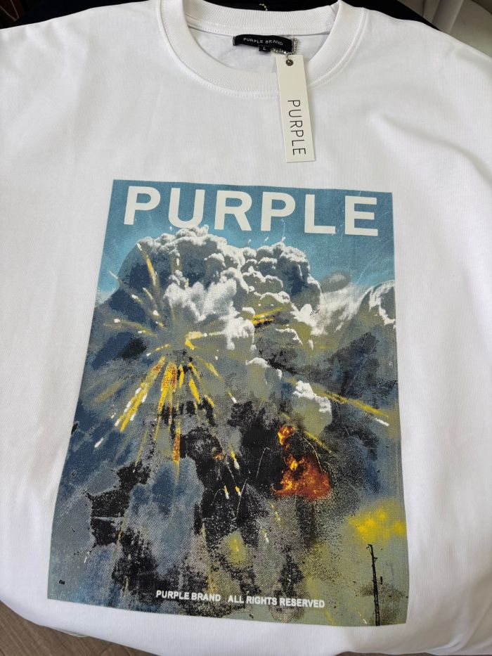 SMCL-652 High Quality Purple Brand 260g Cotton Shirt