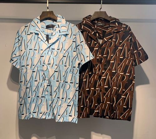 SMCL-640 High Quality Amiri Beach Sport Cotton Shirt + Shorts Set