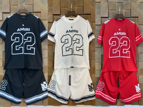 SMCL-636 High Quality Amiri 260g Cotton Shirt + Shorts Set