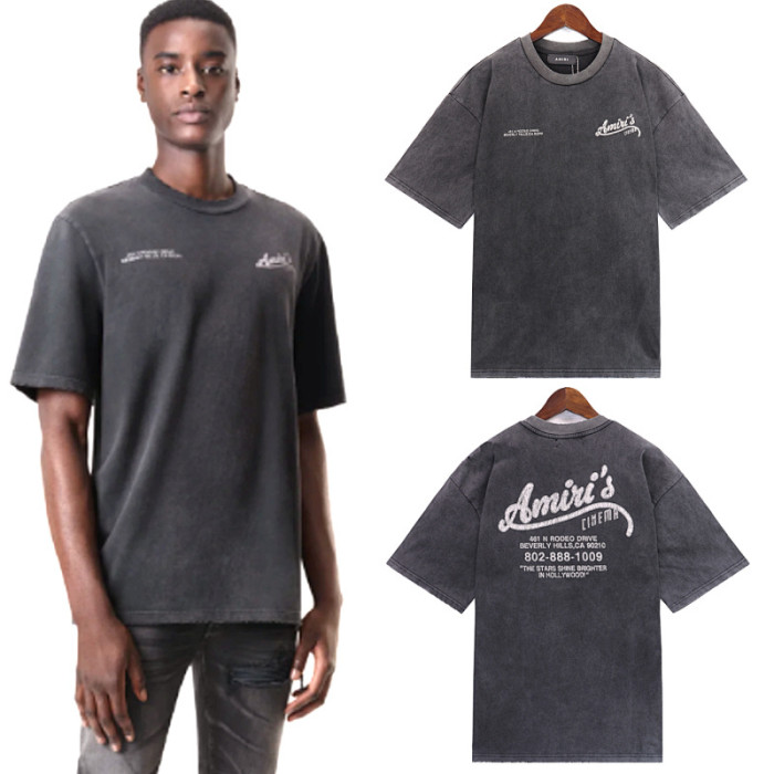 SMCL-718 High Quality Amiri Retro 230g Cotton Shirt