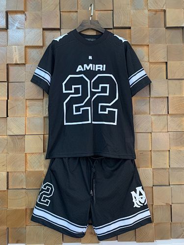 SMCL-636 High Quality Amiri 260g Cotton Shirt + Shorts Set