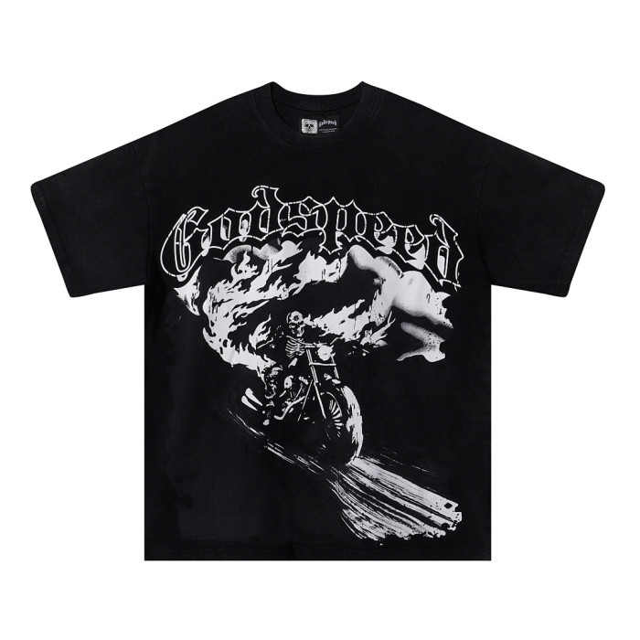 SMCL-672 High Quality GOD SPEED Retro T-Shirt