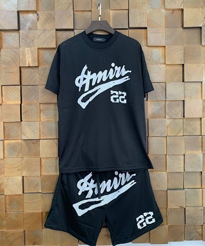 SMCL-635 High Quality Amiri 260g Cotton Shirt + Shorts Set