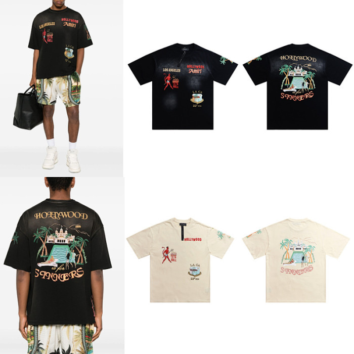 SMCL-684 High Quality Amiri Retro 270g Cotton Shirt