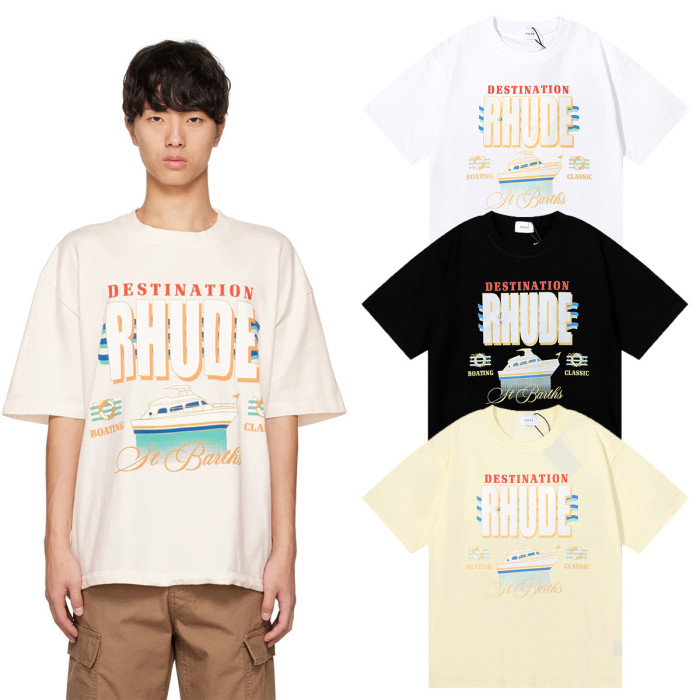 SMCL-1699 High Quality Rhude Cotton Shirt