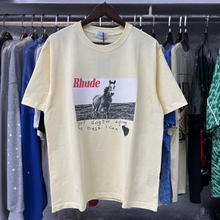 SMCL-1647 High Quality Rhude Cotton Shirt