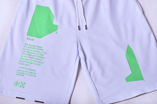 SMCL-2361 High Quality Off-white 360g Cotton Shorts
