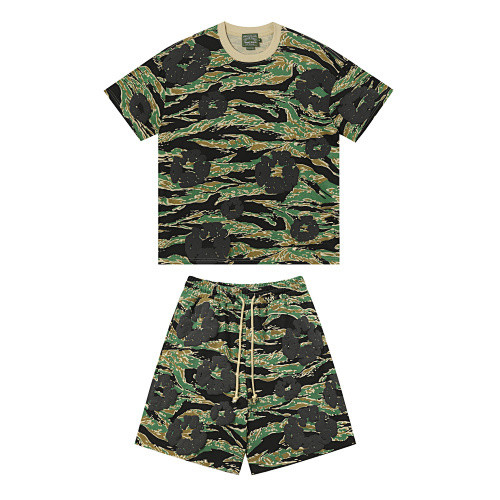 SMCL-2387 High Quality Denim Tears Sport Shirt + Shorts Set