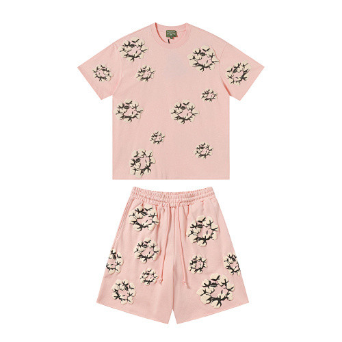 SMCL-2386 High Quality Denim Tears Sport Shirt + Shorts Set