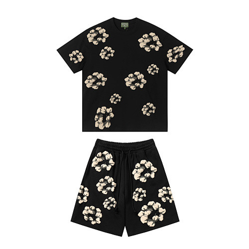 SMCL-2386 High Quality Denim Tears Sport Shirt + Shorts Set