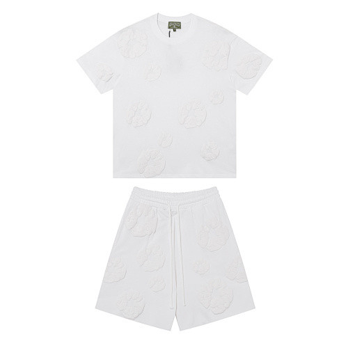 SMCL-2384 High Quality Denim Tears Cotton Sport Shirt + Shorts Set