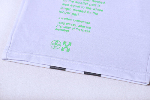 SMCL-2361 High Quality Off-white 360g Cotton Shorts