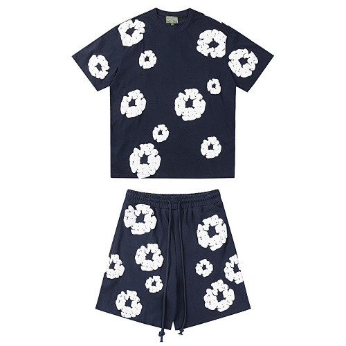 SMCL-2384 High Quality Denim Tears Cotton Sport Shirt + Shorts Set