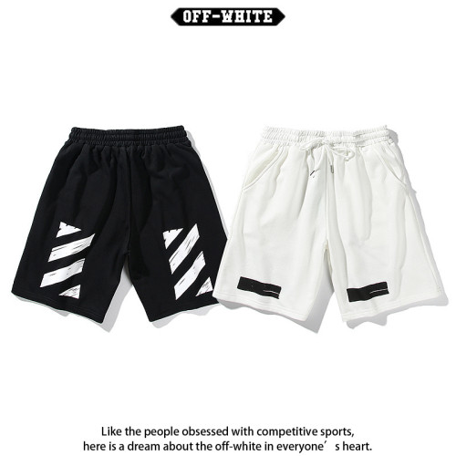 SMCL-2464 High Quality Off-white Cotton Shorts