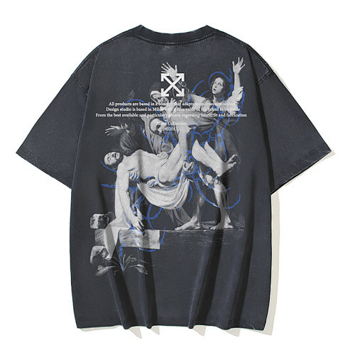 SMCL-2993 High Quality Off-white Retro 280g Cotton Shirt