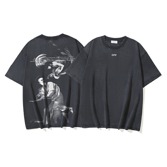 SMCL-3041 High Quality Off-white Retro 280g Cotton Shirt