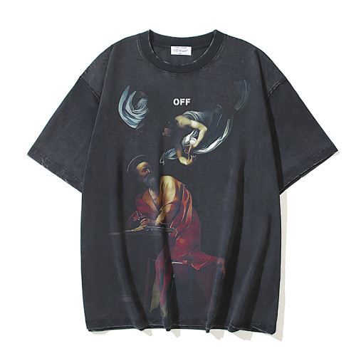 SMCL-3023 High Quality Off-white Retro 280g Cotton Shirt