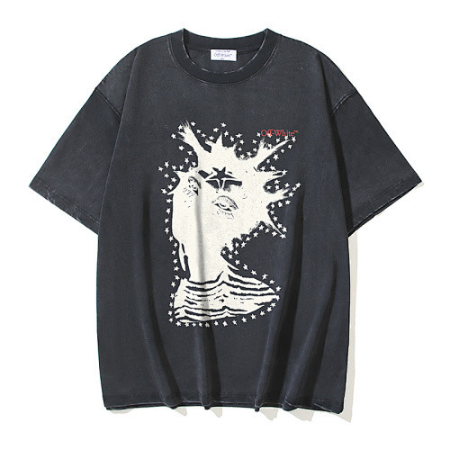SMCL-2963 High Quality Off-white Retro 280g Cotton Shirt