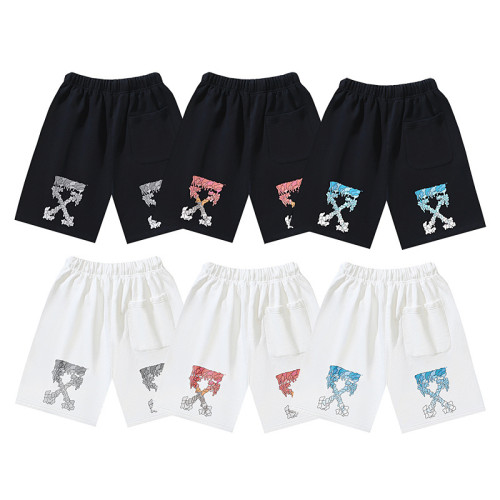 SMCL-2927 High Quality Off-white 450g Cotton Shorts