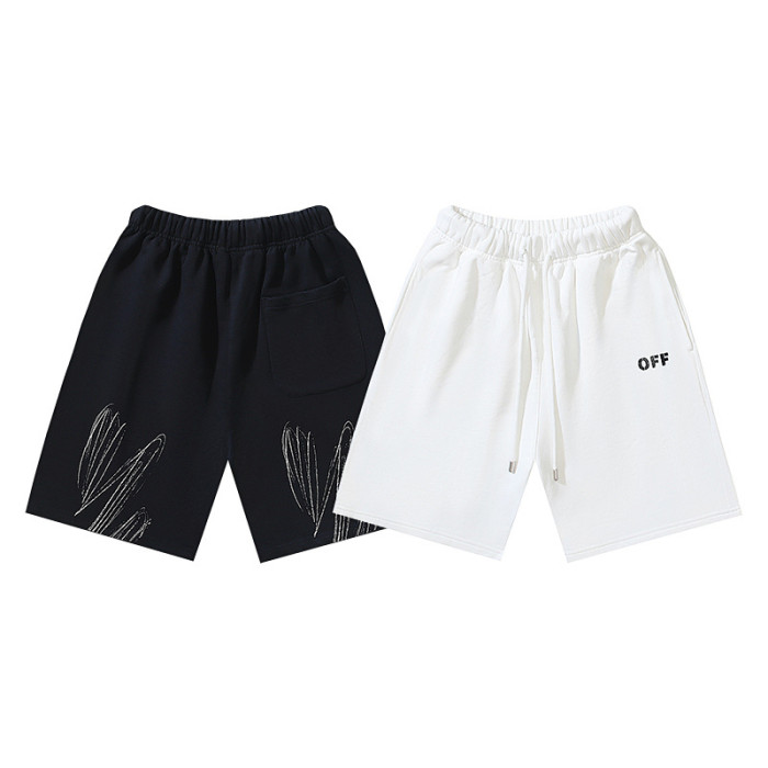 SMCL-2954 High Quality Off-white 450g Cotton Shorts