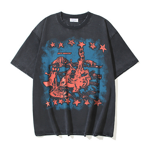 SMCL-2959 High Quality Off-white Retro 280g Cotton Shirt