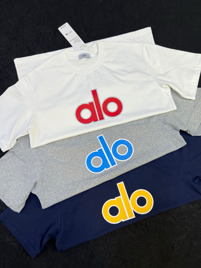 SMCL-808 Top Quality Alo Yoga 300g Cotton Over Size T-shirt