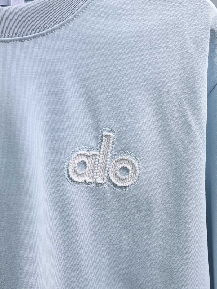 SMCL-3835 Top Quality Alo Yoga 280g Cotton 3D LOGO T-shirt