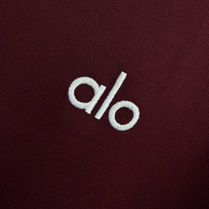 SMCL-3849 High Quality Alo Yoga 280g Cotton Embroidery LOGO T-shirt