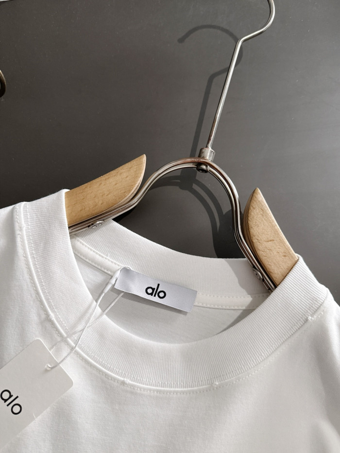 SMCL-3862 High Quality Alo Yoga 280g Cotton T-shirt
